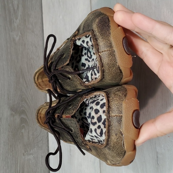 Twisted X Womens "Like New"Driving Moc Leather boots shoes sz 5.5M - Picture 4 of 12